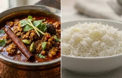 Tschok Mutsch with Steamed Basmati Rice