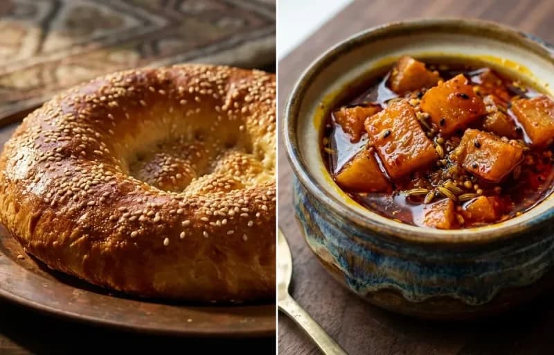 Tsochwor Bread with Gogji Achar