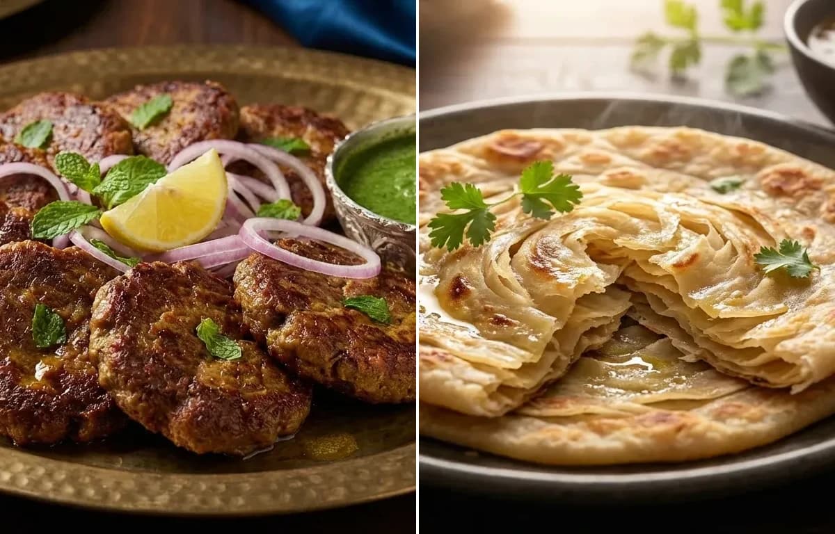 Tunday Kababi with Ulte Tawa Paratha