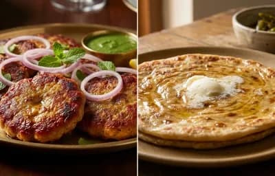 Tunday Kebab with Paratha