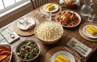 Unsalted Air-Popped Popcorn