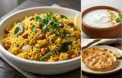Vagharela Bhaat with Dahi