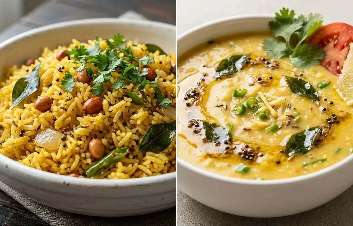 Vagharela Bhaat with Mag ni Dal