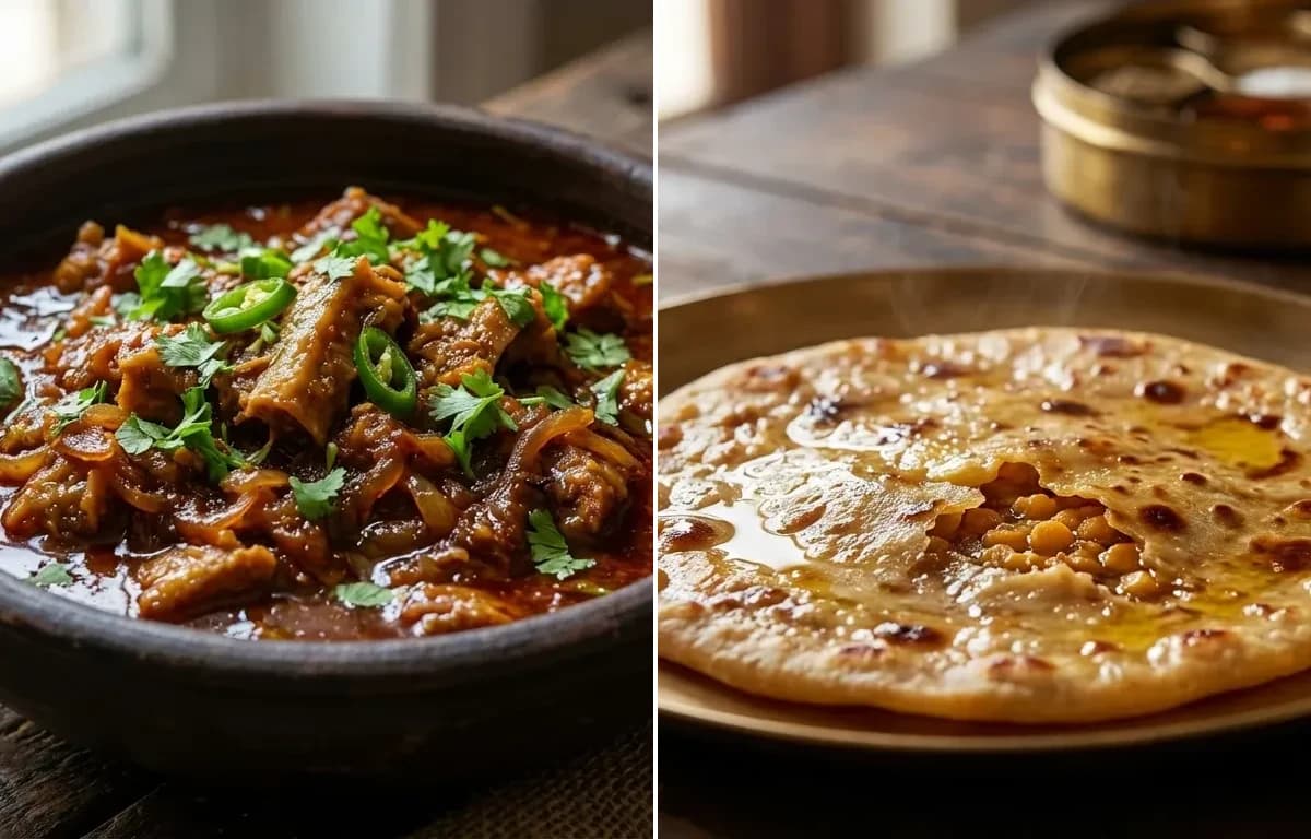 Vajdi Masala with Puran Poli