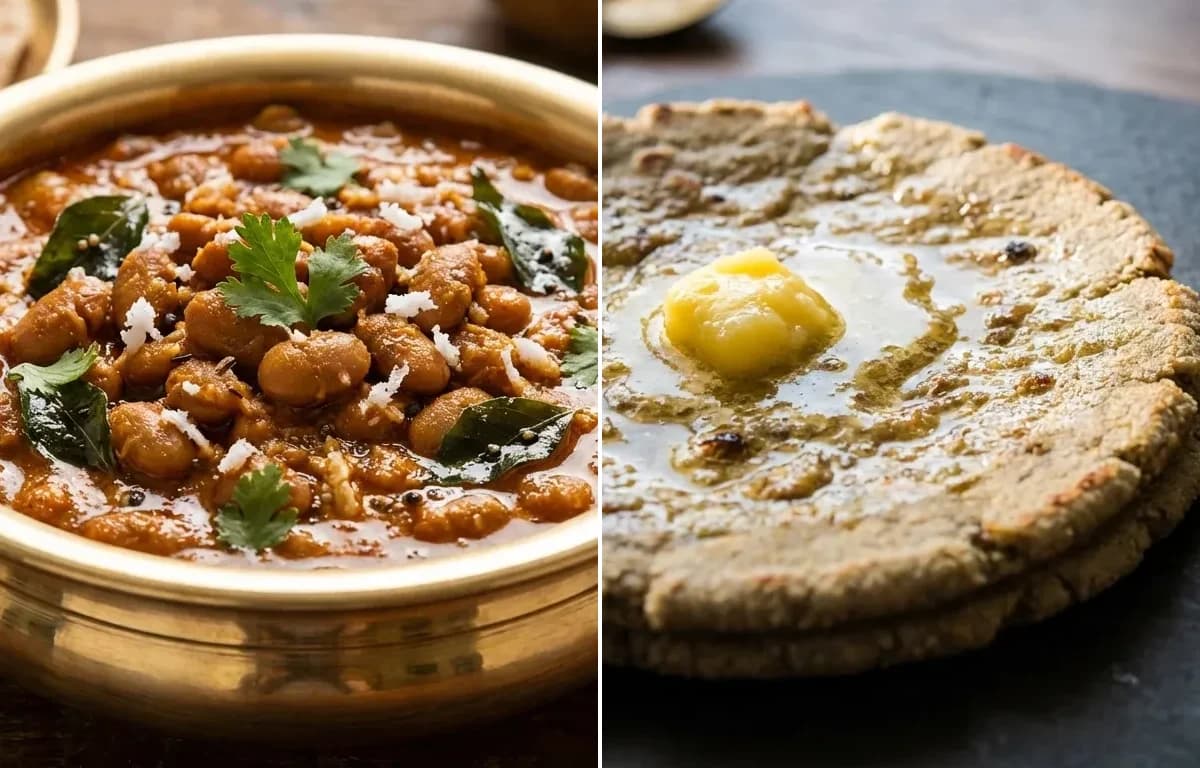 Valache Birde with Bajra Bhakri
