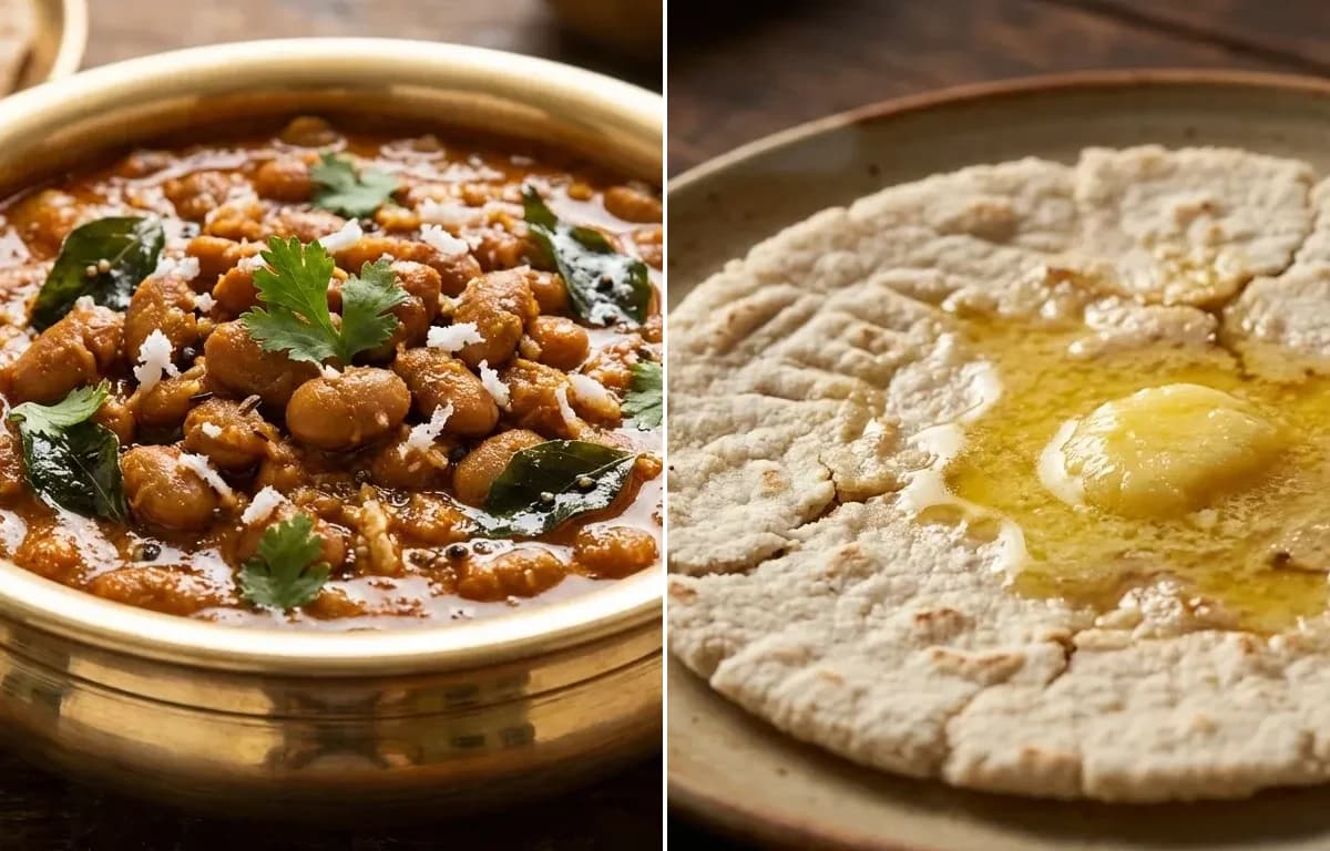 Valache Birde with Jowar Bhakri