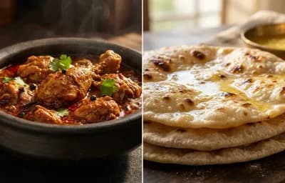 Varhadi Chicken Curry with Chapati