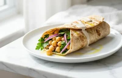 Vegan Mediterranean Wrap