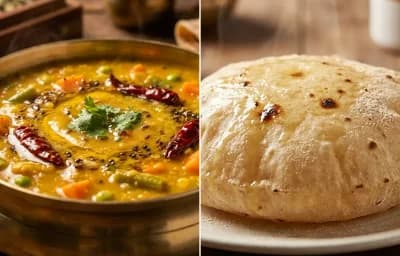 Vegetable Dal with Phulka