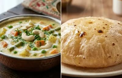 Vegetable Korma with Phulka