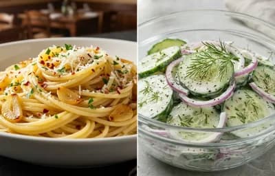 Vegetable Lasagna with Side Salad