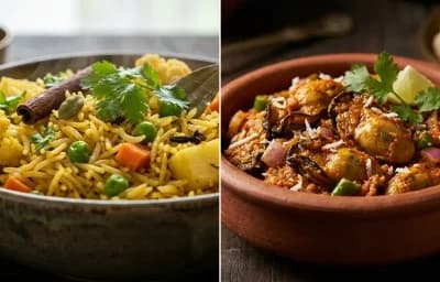 Vegetable Pulao with Kalva Suke
