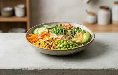 Vegetable Rice Noodle Bowl