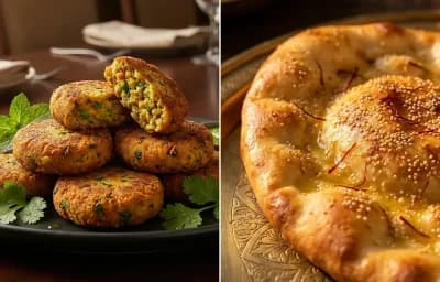 Vegetable Shami Kebab with Taftan