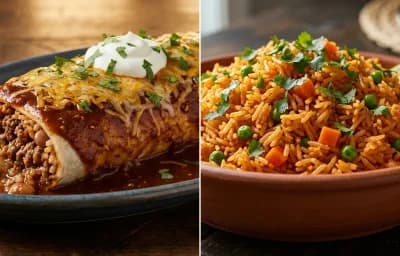 Wet Burrito with Mexican Rice