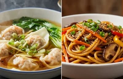 Wonton Soup with Lo Mein