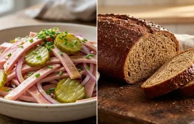 Wurstsalat with Rye Bread