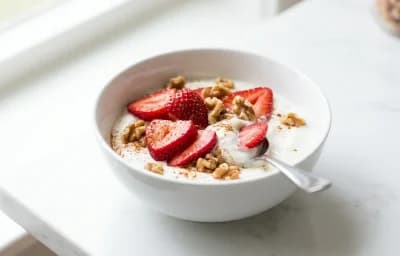 Yogurt with Strawberries