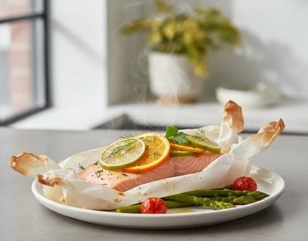 Citrus Salmon en Papillote