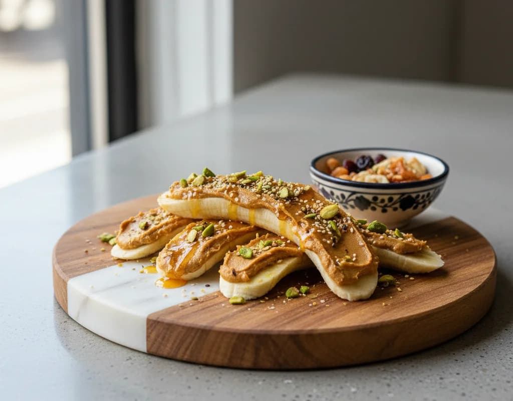 Banana With Peanut Butter Indian Style