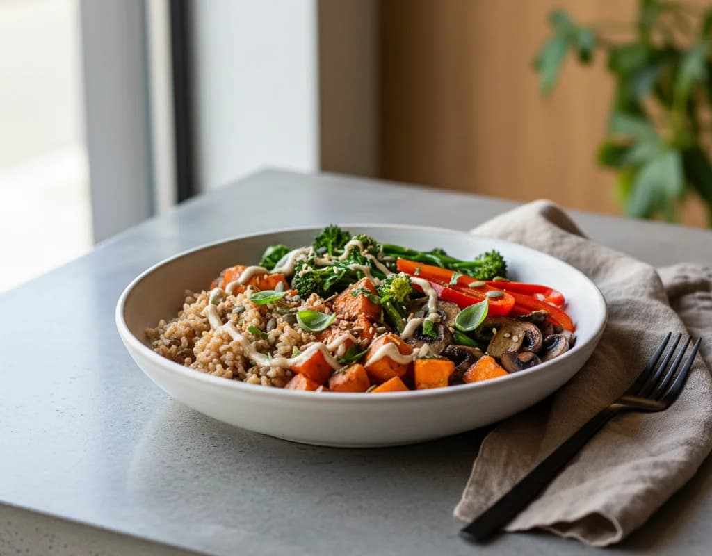 Vegan Low-Ox Brown Rice Veg Bowl