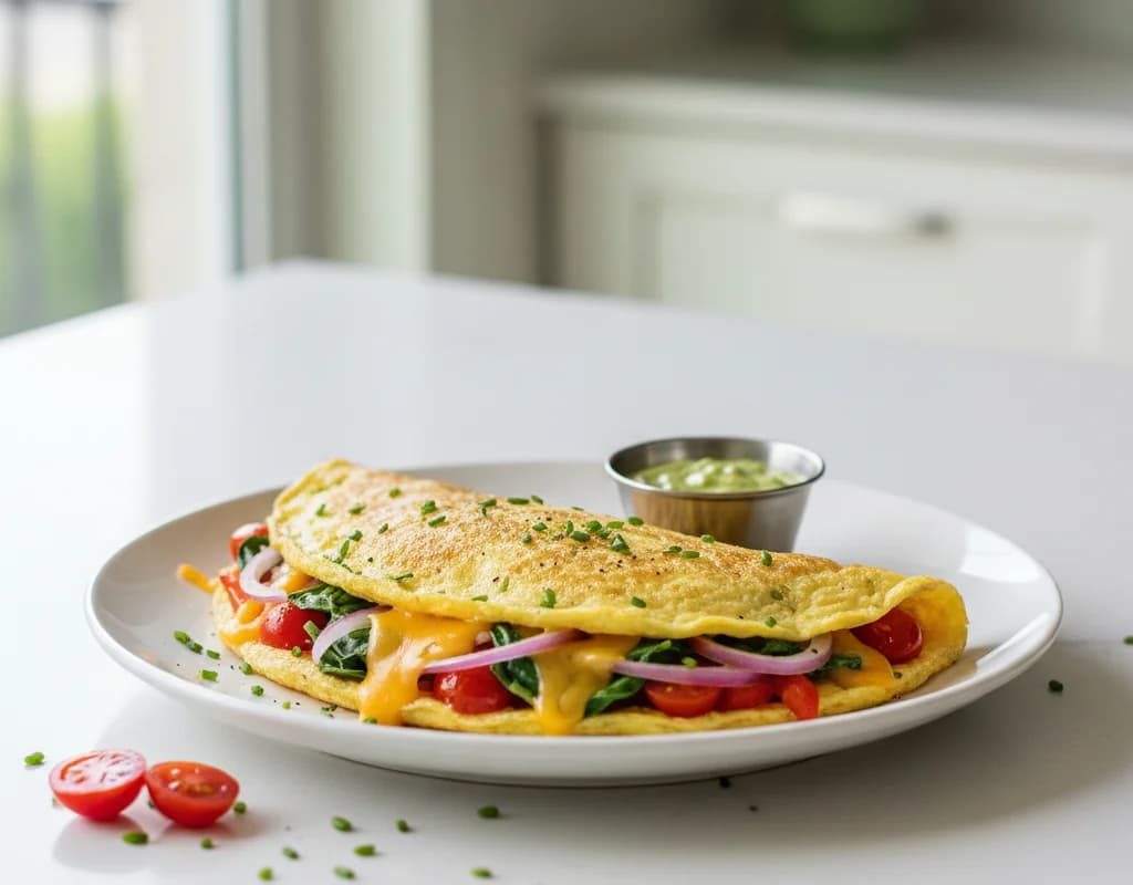 Cheese and Veggie Omelette