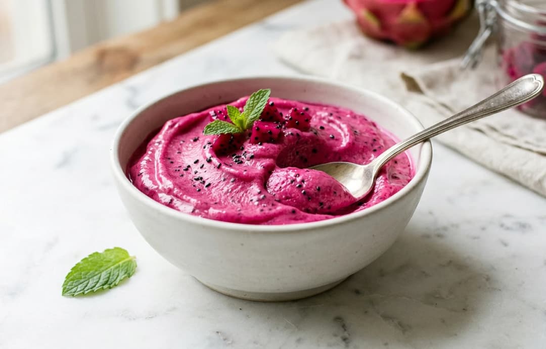 2-Ingredient Dragon Fruit Nice Cream