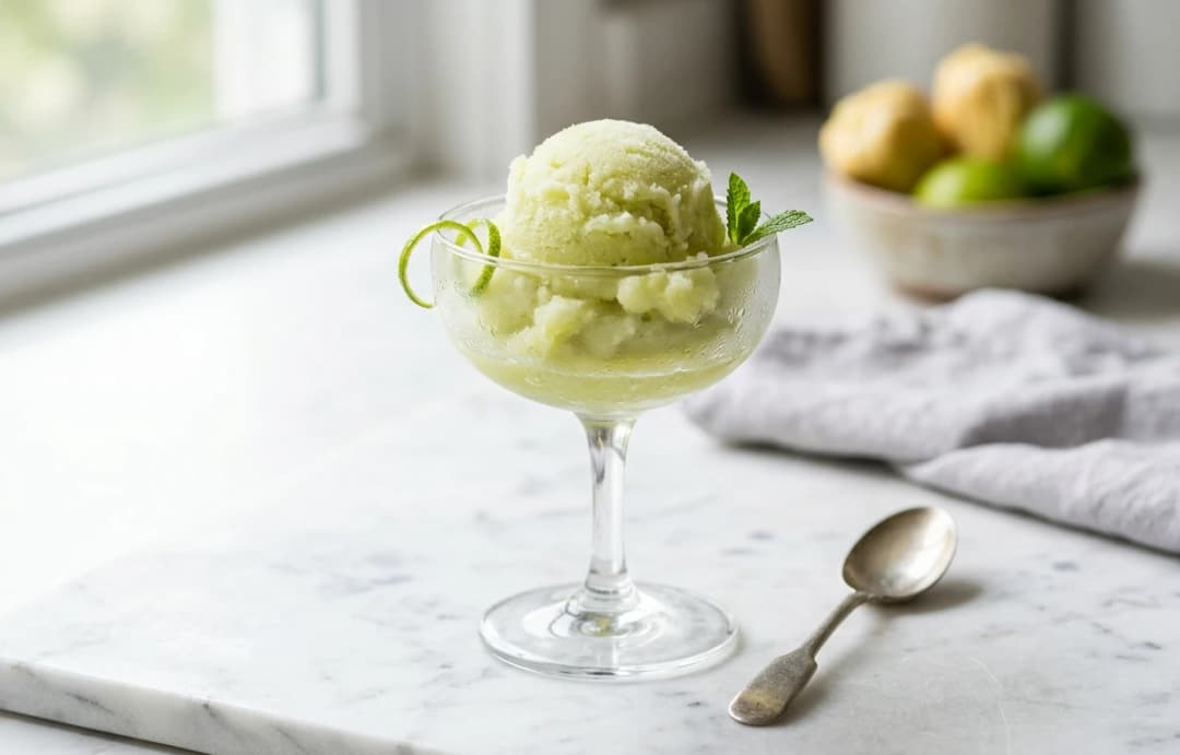 2-Ingredient Jackfruit Lime Sorbet