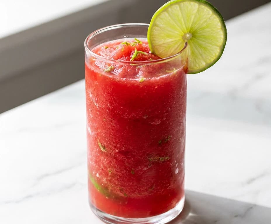 2-Ingredient Watermelon Lime Slushie