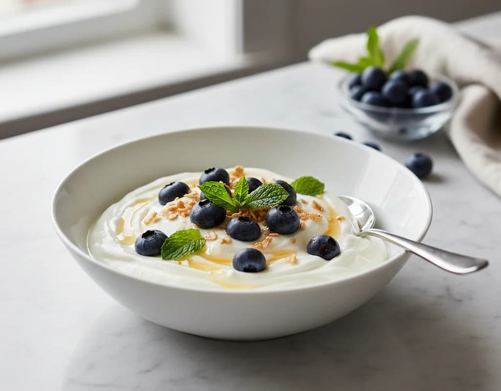 Greek Yogurt with Blueberries