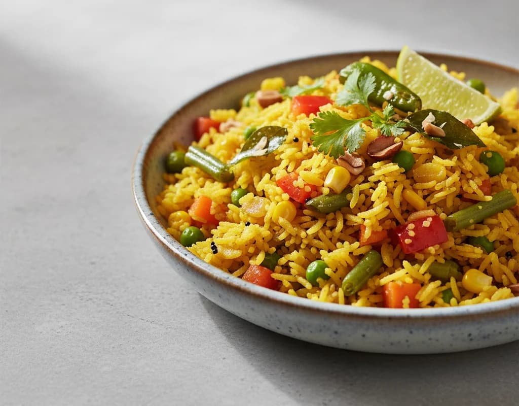 Mixed Vegetable Poha