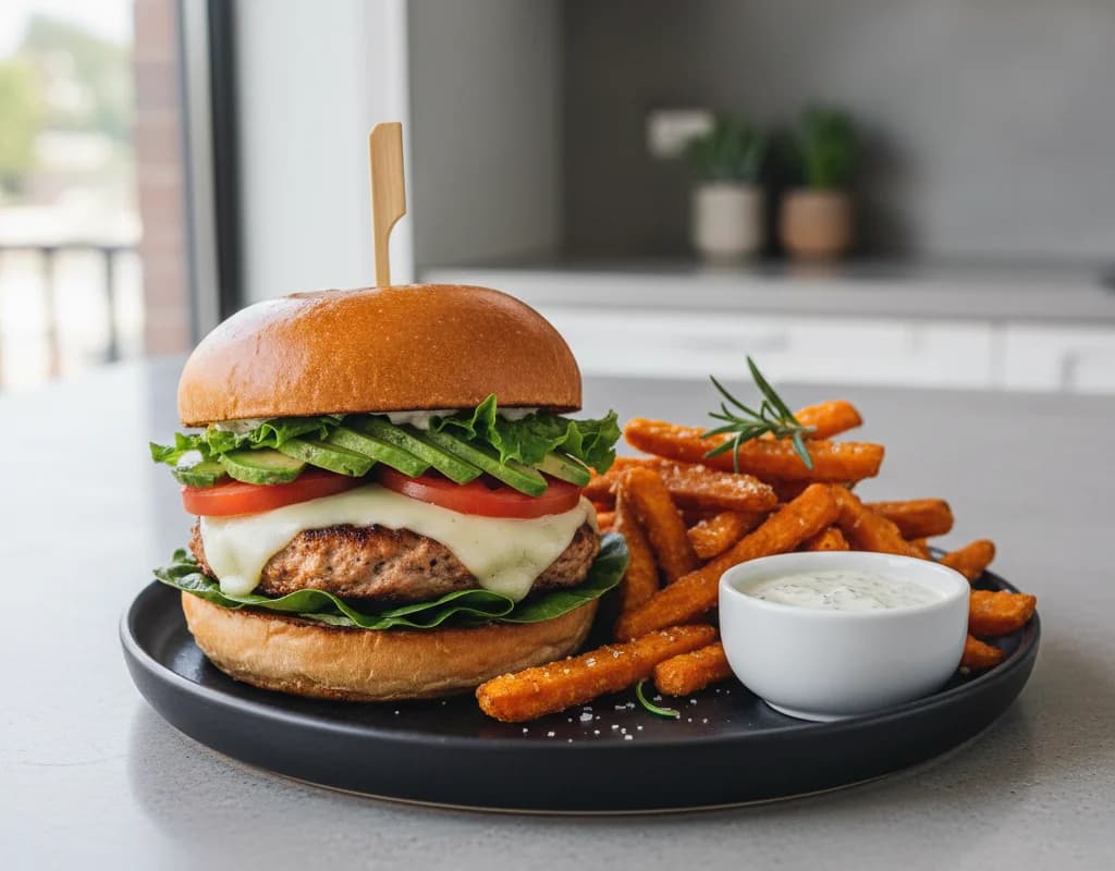 Turkey Burger Plate