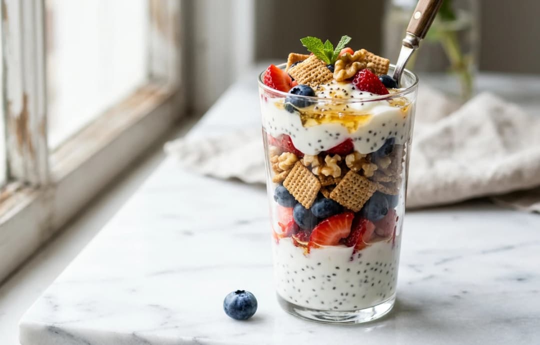 5-Minute High-Fiber Chex Parfait