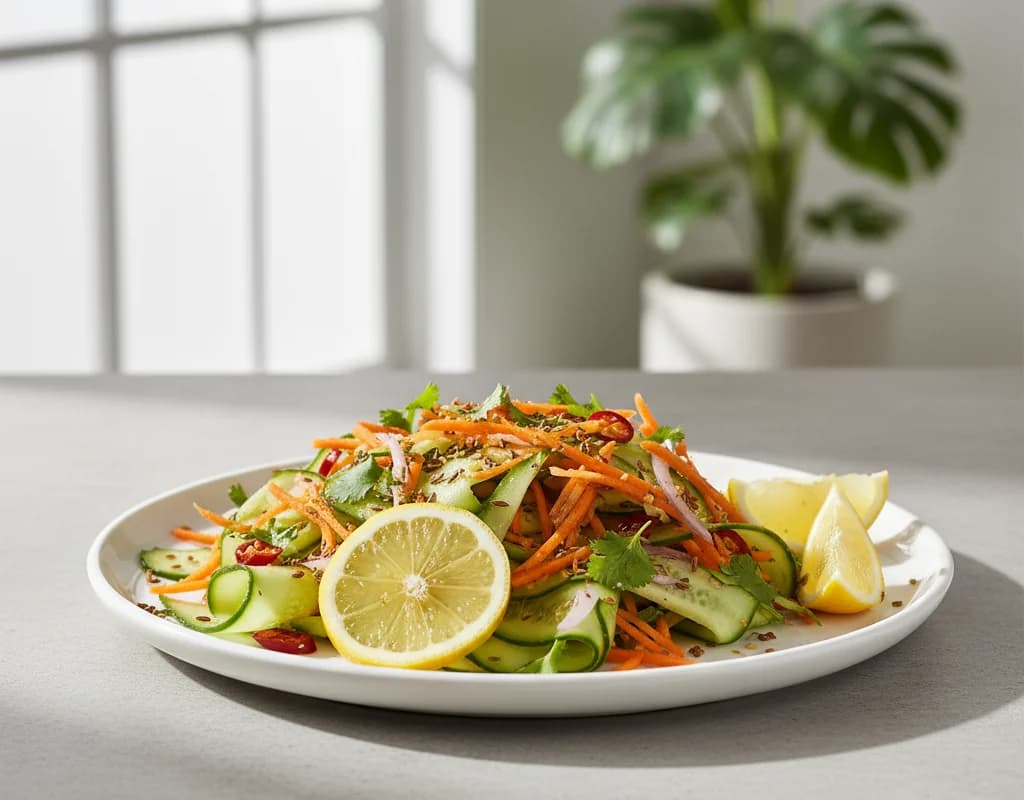 Carrot Cucumber Salad With Lemon