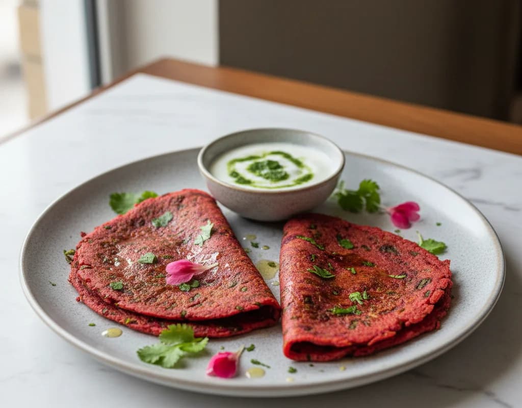 Beetroot Chilla