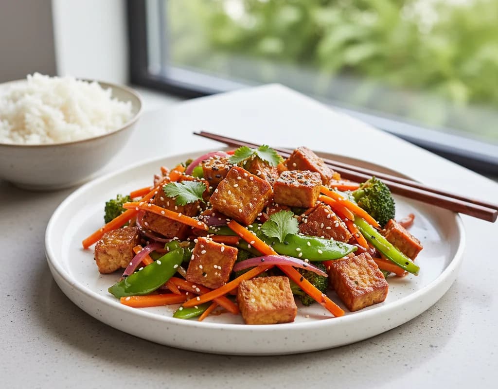 Tempeh and Vegetable Stir-fry