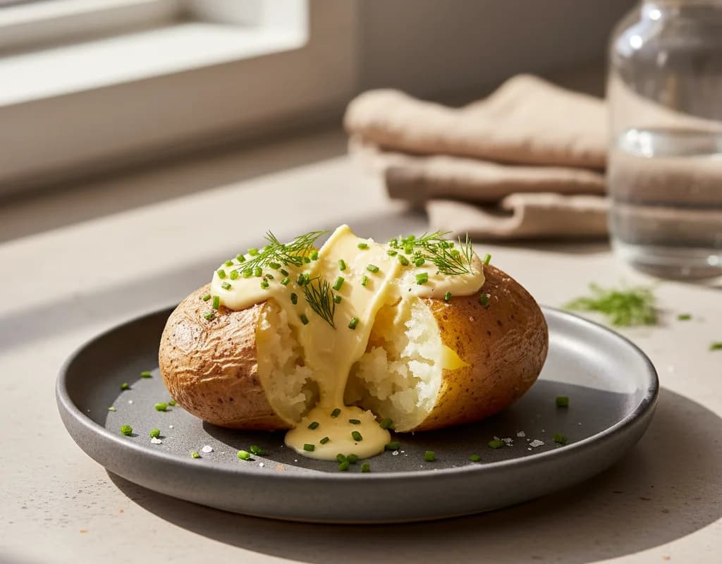 Baked Potato with Vegan Butter