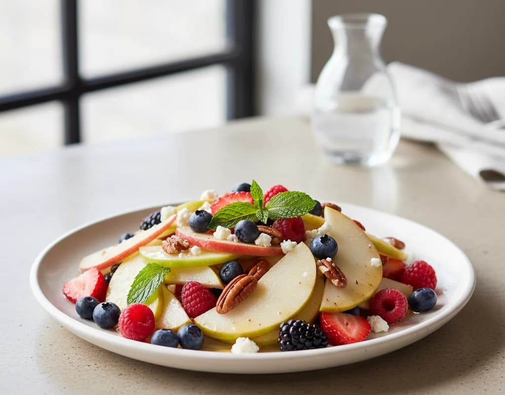 Apple Pear Berry Salad