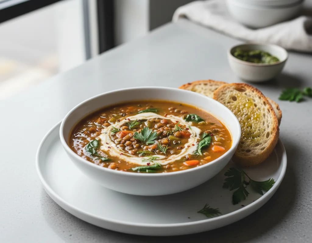 Vegan Low-Ox Lentil Soup