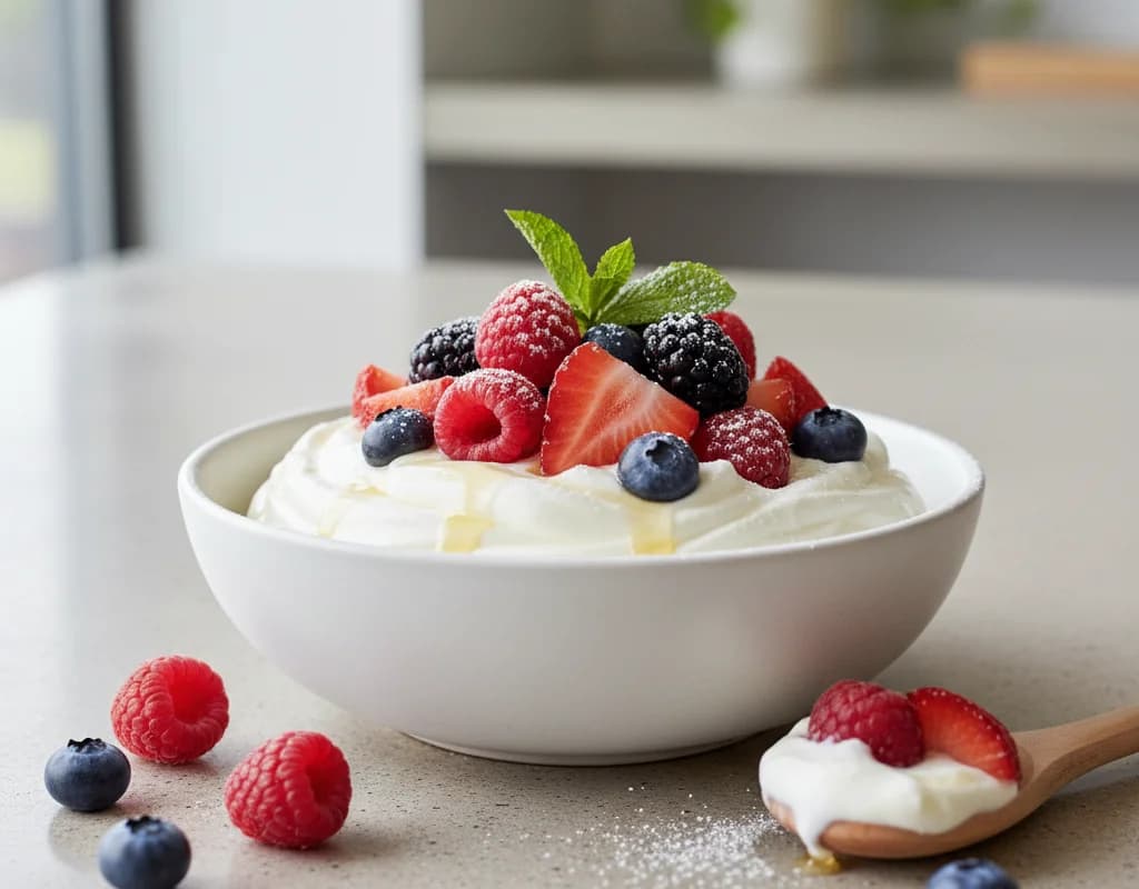 Nonfat Greek Yogurt with Mixed Berries