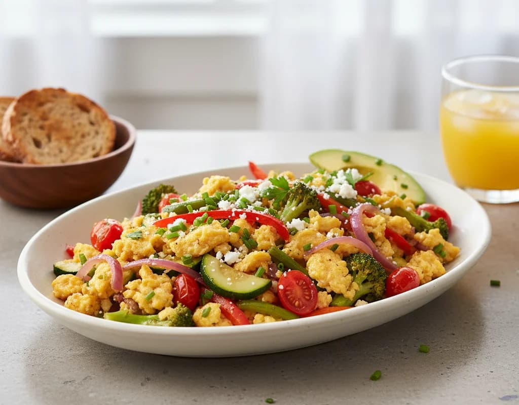 Vegetable Scrambled Eggs