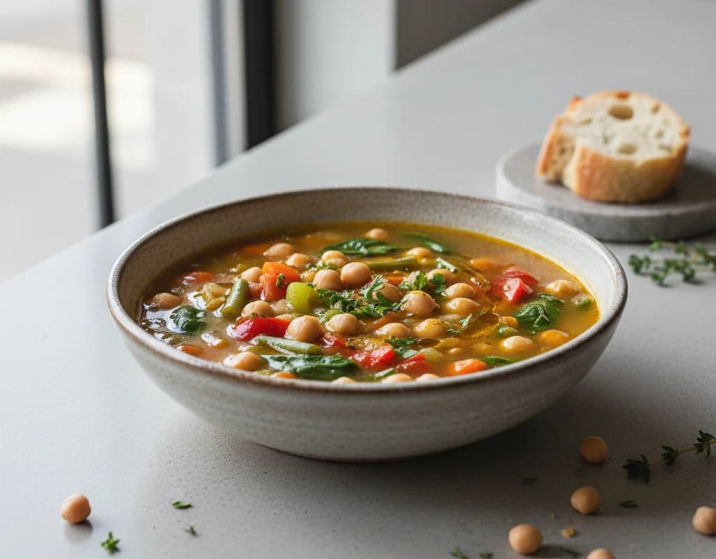 Hearty Chickpea Vegetable Soup