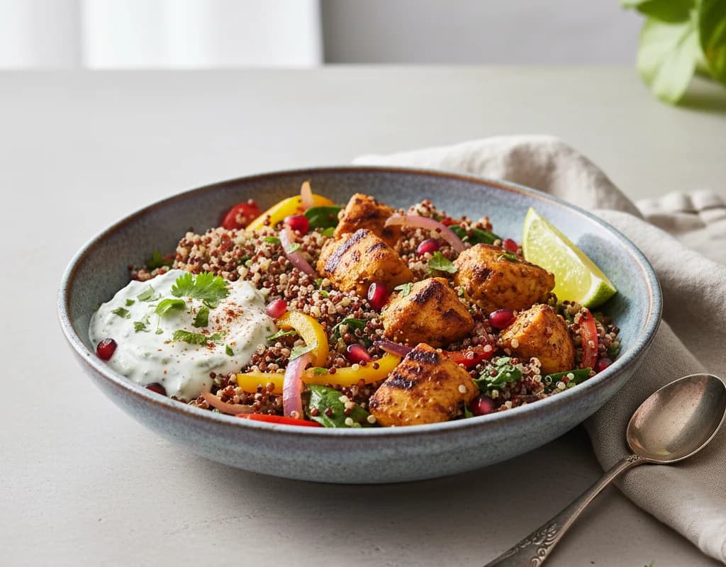 Chicken Quinoa Tikka Bowl