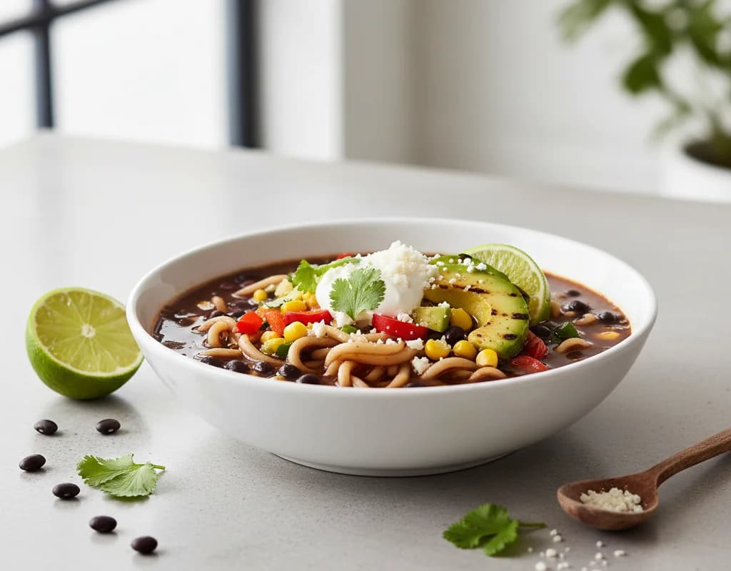 Black Bean Noodle Soup