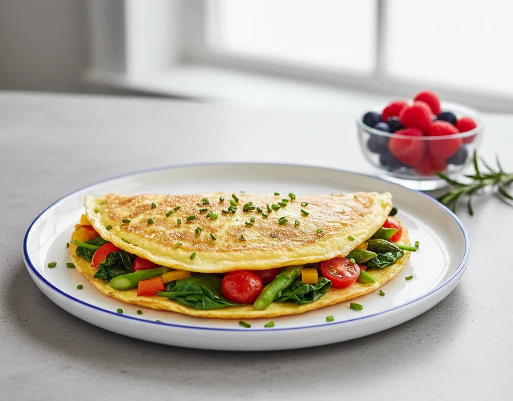 Vegetable Egg White Omelette