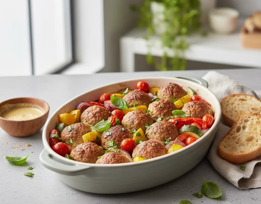 Turkey Meatballs And Veg