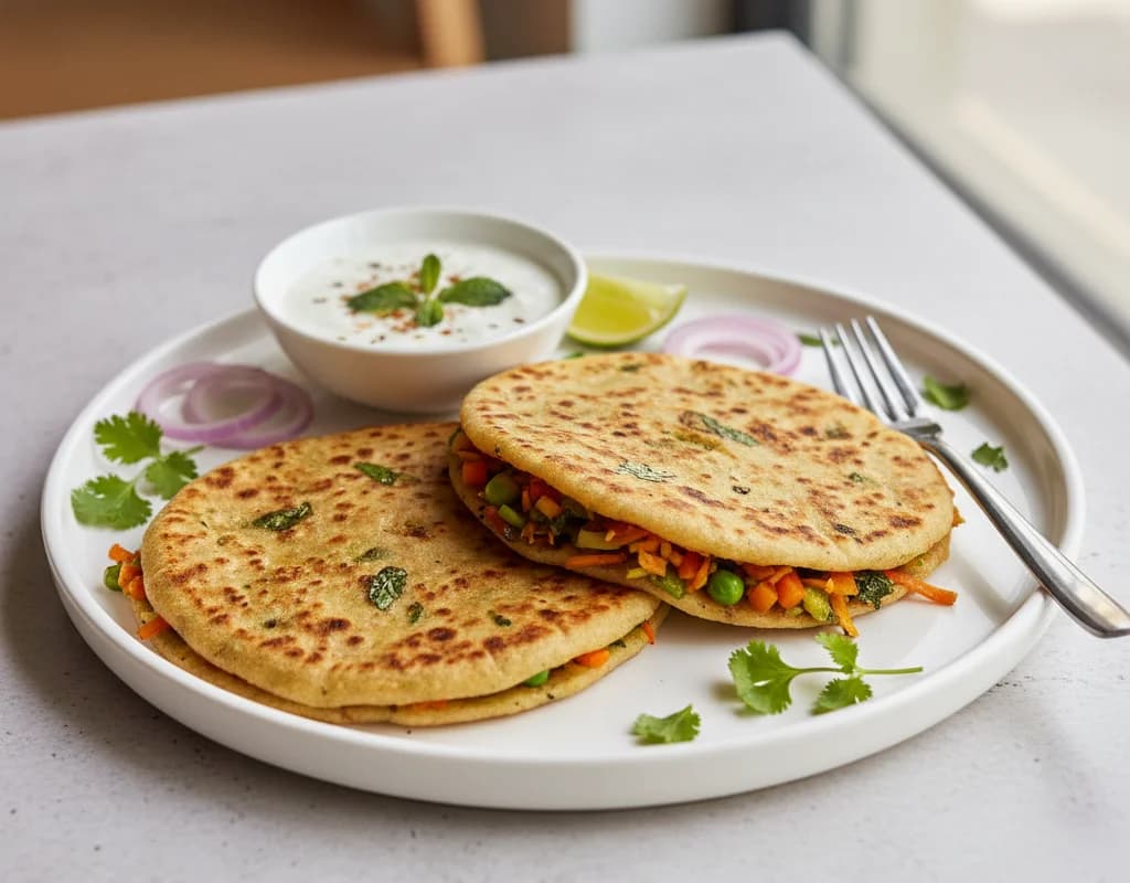 Mixed Veg Stuffed Paratha