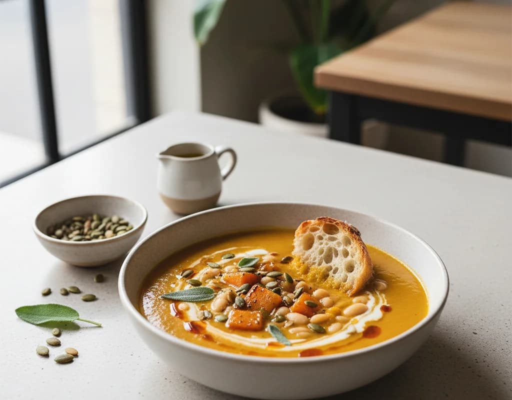 White Bean Butternut Squash Soup
