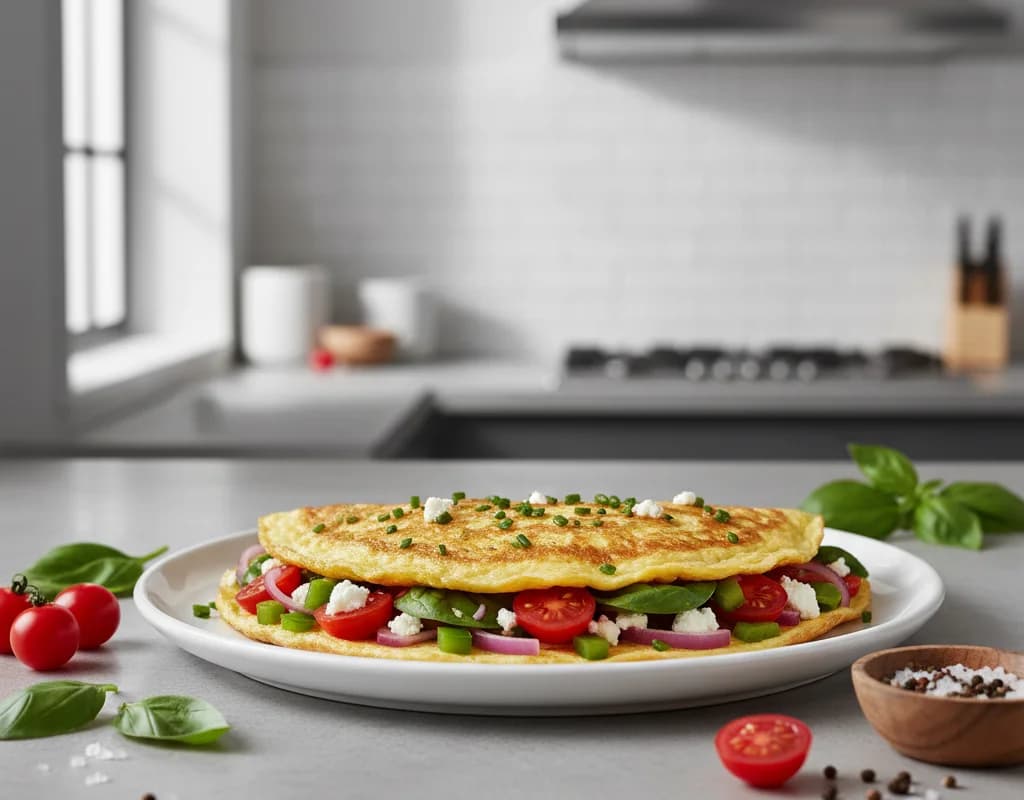 Veggie Egg White Omelette