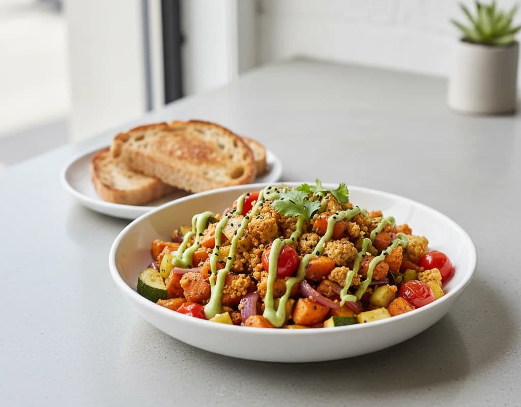 Vegan Tofu Veggie Hash